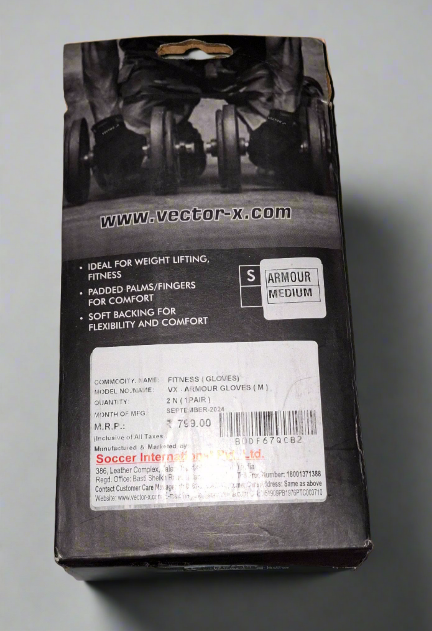 VectorX Armour Workout Gloves